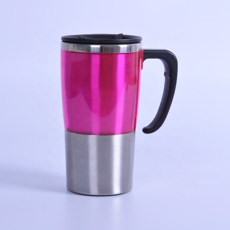 Customized Fashionable Double Wall Stainess Steel Plastic Auto Mug With Handle And Lid Customized Fashionable Double Wall Stainess Steel Plastic Auto Mug With Handle And Lid