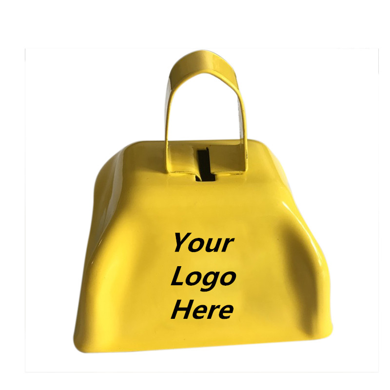 Custom Logo Printed Sport Game Noise Maker Cow Bell Metal Cowbell Custom Logo Printed Sport Game Noise Maker Cow Bell Metal Cowbell