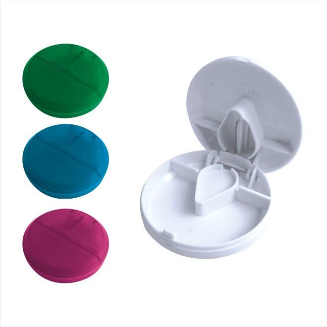 New design plastic pill box with lock and cutter New design plastic pill box with lock and cutter