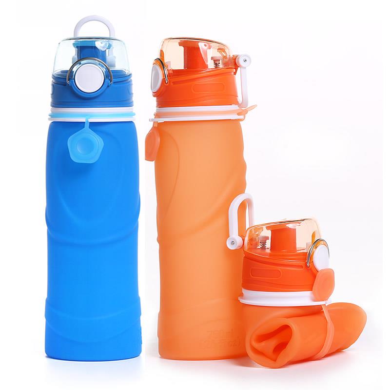 750ML Custom Eco-friendly Leakproof Collapsible Silicone Outdoor Sport Water Bottle 750ML Custom Eco-friendly Leakproof Collapsible Silicone Outdoor Sport Water Bottle