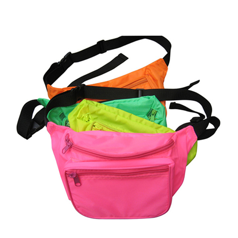 Promo Print Logo Colorful Nylon Sport waist bag Neon fanny pack Promo Print Logo Colorful Nylon Sport waist bag Neon fanny pack