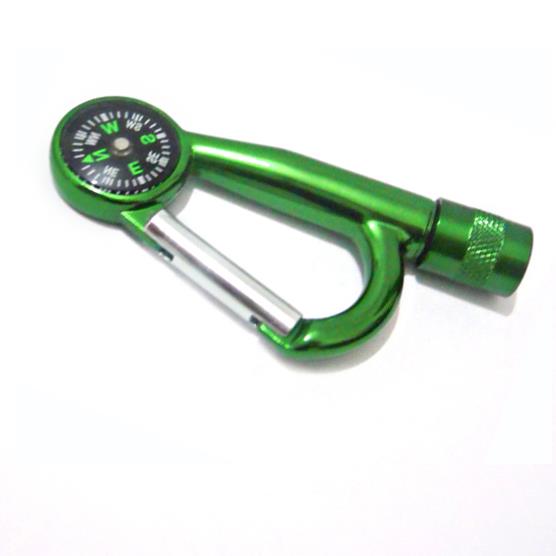 Carabiner flashlight with compass Carabiner flashlight with compass