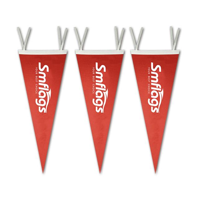 Custom color printing felt school triangle flag pennant style banner Custom color printing felt school triangle flag pennant style banner