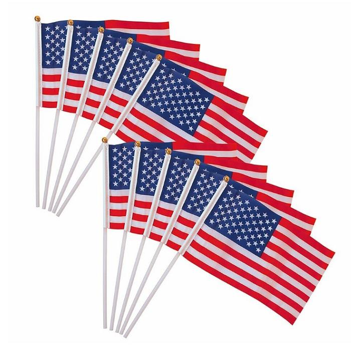 Custom Polyester Demonstration Hand Held Waving Flag Custom Polyester Demonstration Hand Held Waving Flag