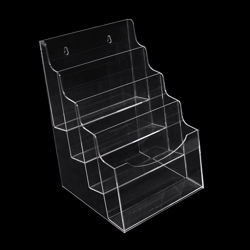 Custom multi-tiers tabletop clear acrylic A4 brochure display holder Custom multi-tiers tabletop clear acrylic A4 brochure display holder