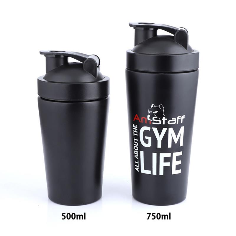 500ml 750ml stainless steel protein shaker bottle 500ml 750ml stainless steel protein shaker bottle