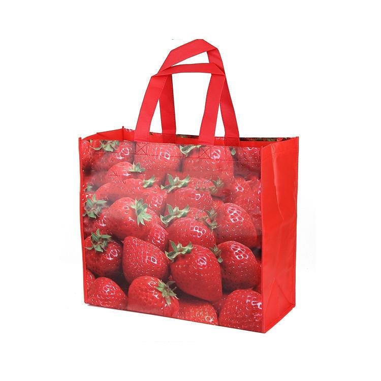 Custom laminated biodegradable PP woven groceries sublimation shopping bag Custom laminated biodegradable PP woven groceries sublimation shopping bag