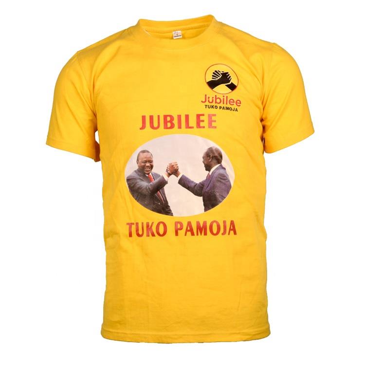 100% polyester election t- shirt or cotton mix polyester fabric 100% polyester election t- shirt or cotton mix polyester fabric