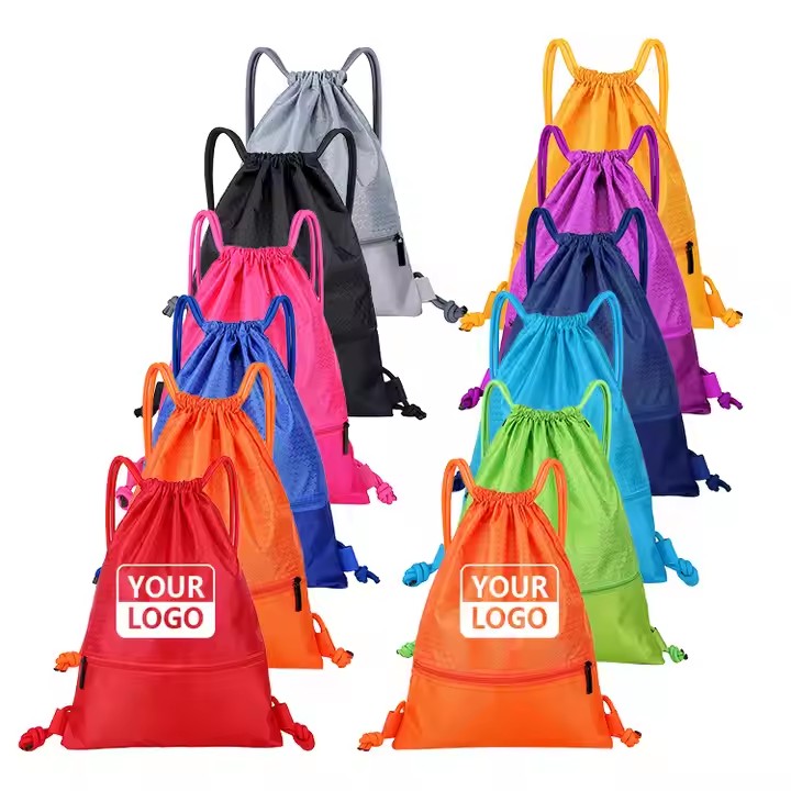 Custom Durable 210D Nylon Draw String Backpack Drawstring Bag with Logo Single Double Sided Printing Custom Durable 210D Nylon Draw String Backpack Drawstring Bag with Logo Single Double Sided Printing
