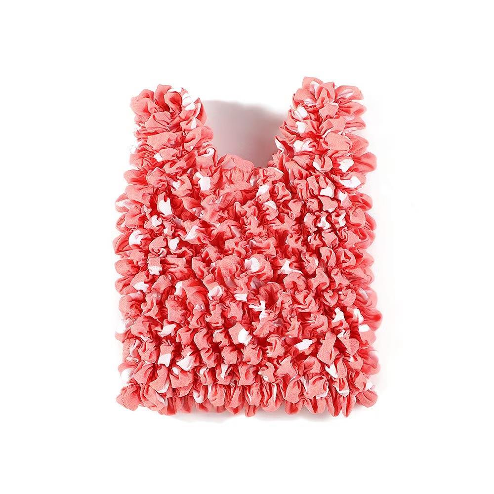 New Magic Expansion Fold Pleated Flexible Stretch Mini Bag Large Capacity Bubble Elastic Paddy Portable Shopping Handbag Tote New Magic Expansion Fold Pleated Flexible Stretch Mini Bag Large Capacity Bubble Elastic Paddy Portable Shopping Handbag Tote