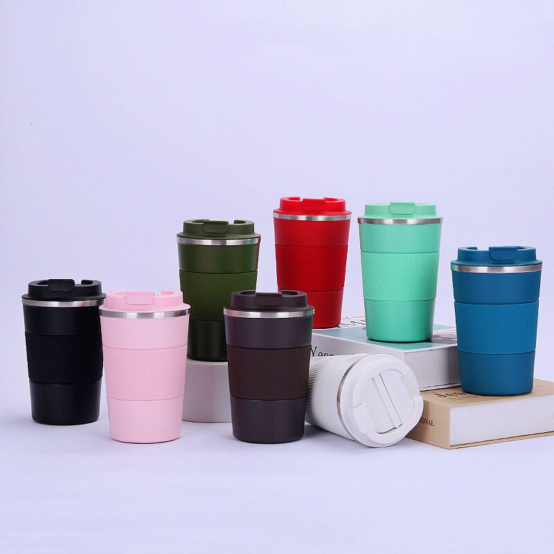 380/510ml Custom Logo OEM Double Wall Vacuum Insulated Tumbler Stainless Steel Reusable Coffee Mug Lid for Drinkware